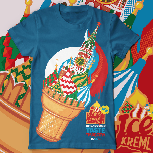 7 days, 7 cool, fancy t shirts designs Ice Kremlin t shirt design by Konstantin Shalev 7 days, 7 cool, fancy t shirts designs