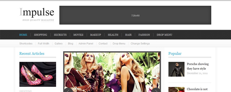 Popular WP Themes 30 Most Popular WordPress Themes of 2012