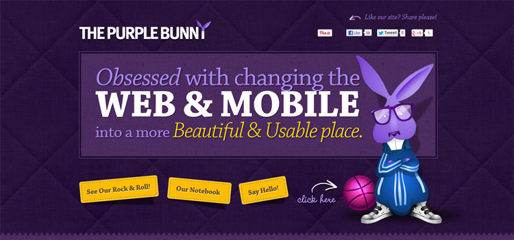 Purple Websites1 Showcase of 25 Purple Websites