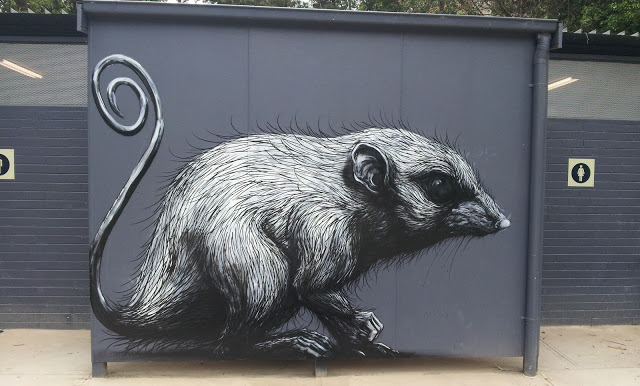 ROA new Murals in Melbourne + Healesville plus ROA Portrait ROA mural healsville 01 ROA new Murals in Melbourne + Healesville plus ROA Portrait