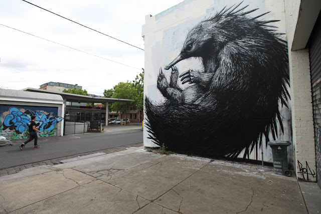 ROA new Murals in Melbourne + Healesville plus ROA Portrait ROA mural healsville 03 ROA new Murals in Melbourne + Healesville plus ROA Portrait