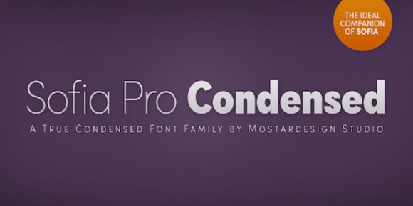 Sofia Pro Condensed 580x290 Awesome Collection of 60 Top Fonts Of 2012