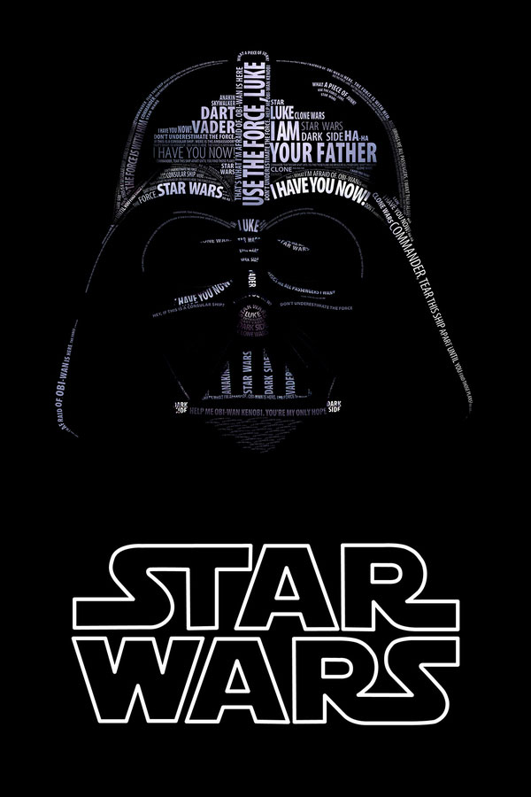 Star Wars Typo Portraits Star Wars Typo Portraits