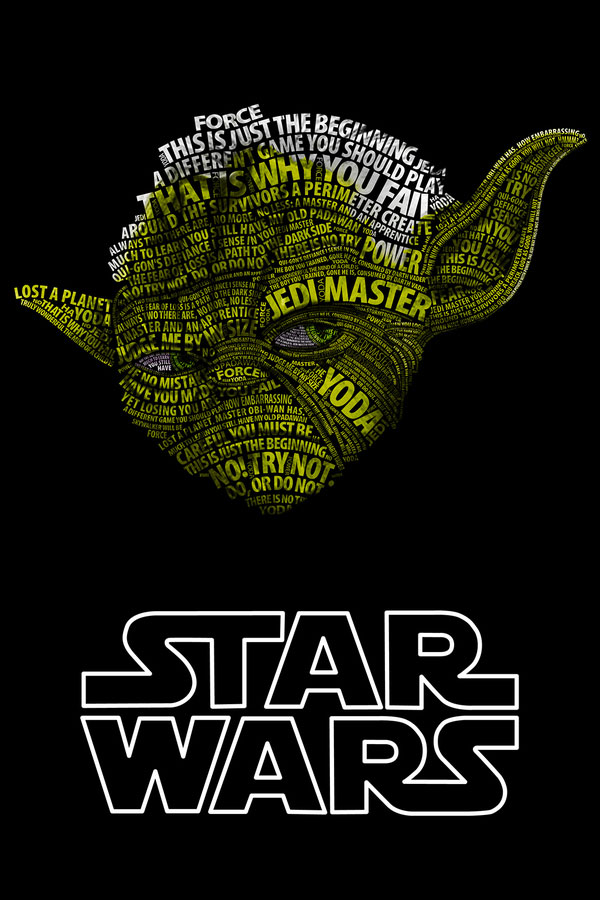 Star Wars Typo Portraits Star Wars Typo Portraits