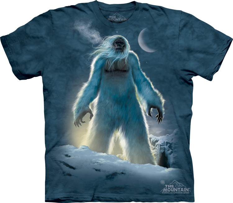 7 days, 7 cool, fancy t shirts designs Yeti custom t shirt tee design from the mountain 7 days, 7 cool, fancy t shirts designs