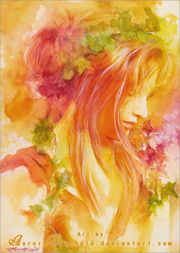 autumn leaves by aurorawienhold 575 810 Wartercolor Paintings by Aurora Wienhold