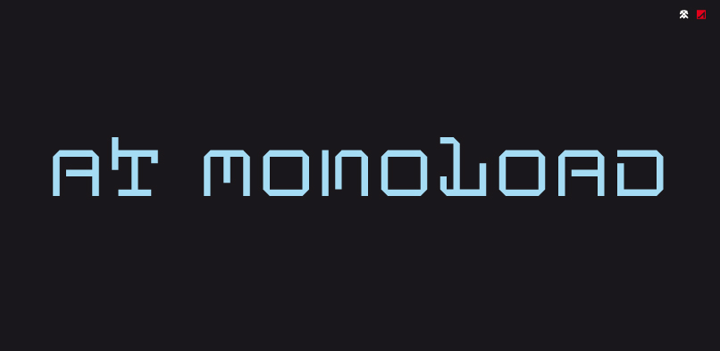 ATMONOLOAD FREE FONT hft000 atmonoloadpr1 ATMONOLOAD FREE FONT