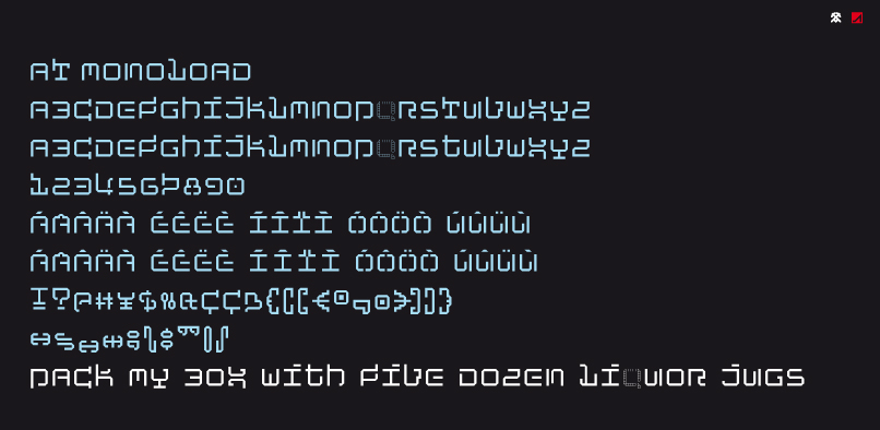 ATMONOLOAD FREE FONT hft000 atmonoloadpr2 ATMONOLOAD FREE FONT