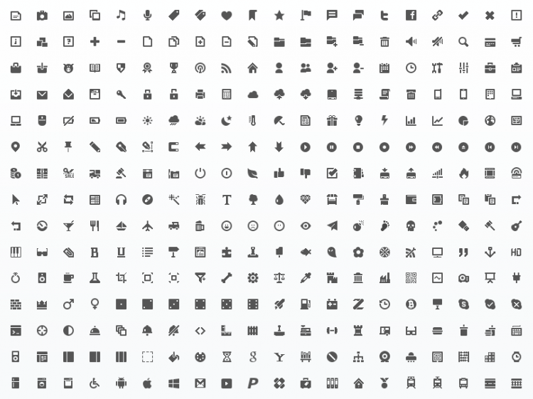 mini vector icons1 750x561 Minimal Vector Mini Icon Set