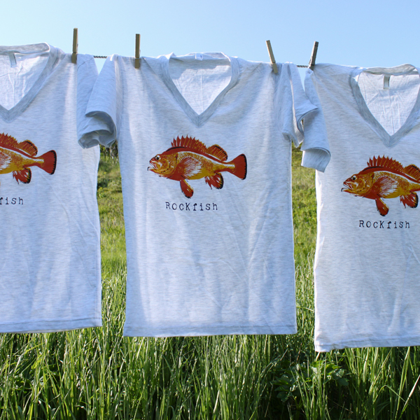 Salmon Sisters Eco Friendly Apparel Makes Splash at Designed Good rockfish t shirts Salmon Sisters Eco Friendly Apparel Makes Splash at Designed Good