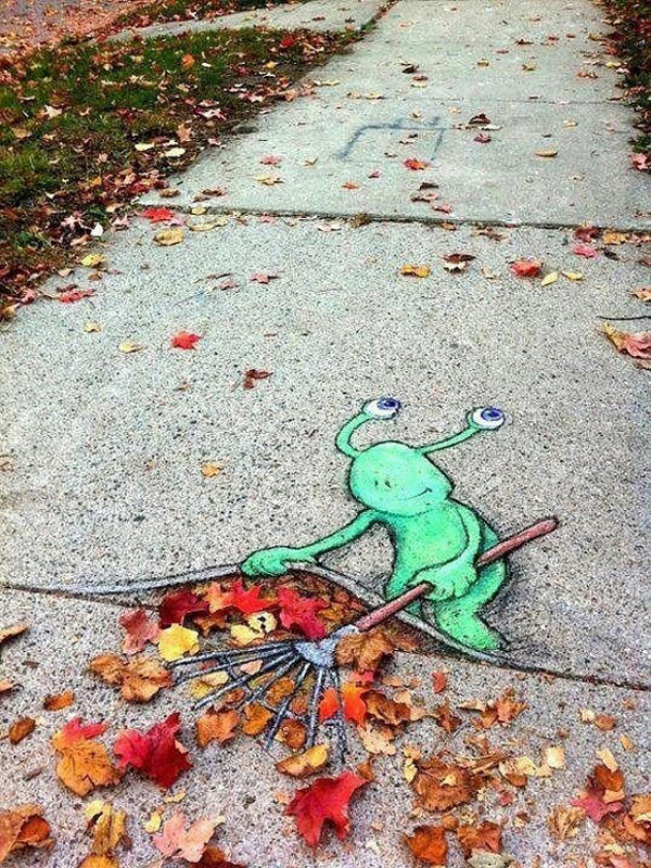 Fun 3D Street Art Made With Chalk street art david zinn 3 Fun 3D Street Art Made With Chalk