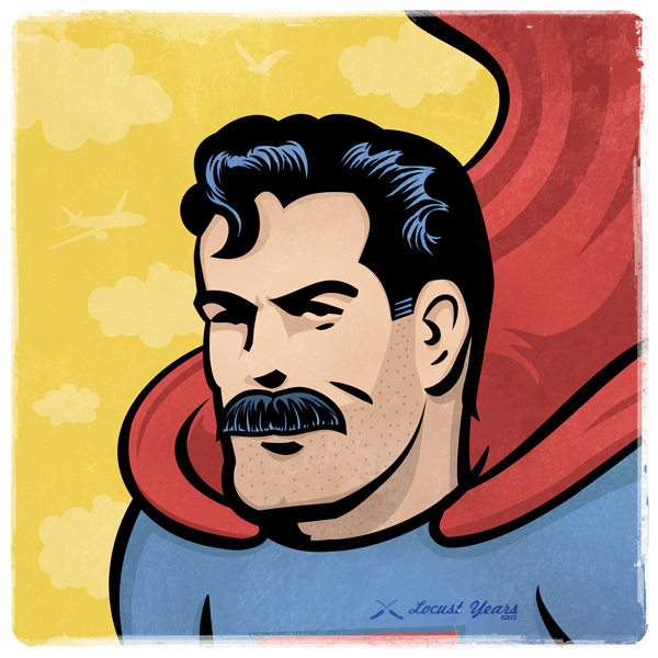 superhero mustaches by wes montgomery 02 Superstaches
