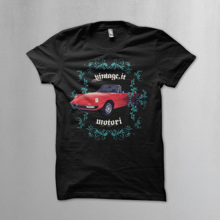 vintage motori alfa romeo spider duetto Alfa Romeo spider duetto t shirt (motori collection)