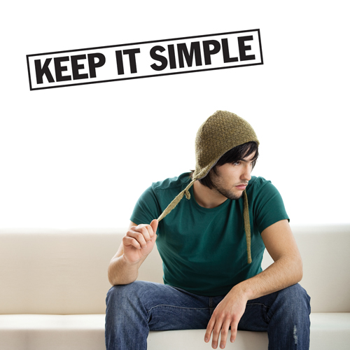 Wall Quotes Stickers: Decorating with a Special Meaning wall decal keep it simple Wall Quotes Stickers: Decorating with a Special Meaning