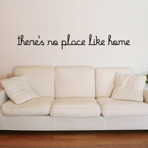 Wall Quotes Stickers: Decorating with a Special Meaning wall decal no place like home Wall Quotes Stickers: Decorating with a Special Meaning