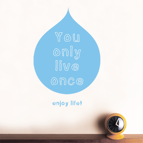 Wall Quotes Stickers: Decorating with a Special Meaning wall sticker quote enjoy life Wall Quotes Stickers: Decorating with a Special Meaning