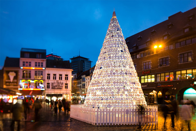 xmas 1 Ceramic plate christmas tree in hasselt