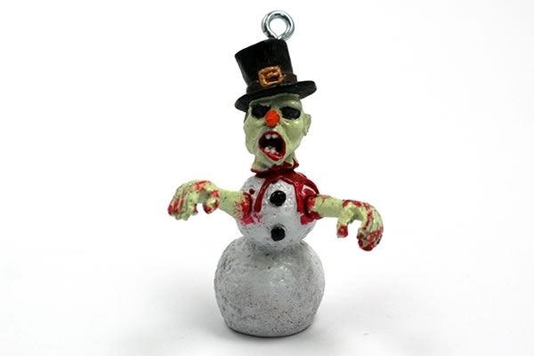 zombie snowman Zombie Christmas Ornaments