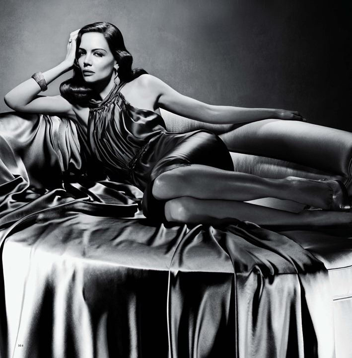 2 14 Katie Holmes in B/W photoshoot by Solve Sundsbo