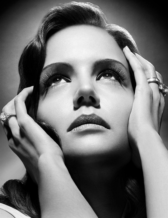 4 15 Katie Holmes in B/W photoshoot by Solve Sundsbo
