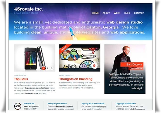 Best Website Designs 45royale Best Website Designs