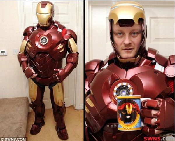 Angel Sunley sells amazing replica Iron Man suits, helmets he creates Angel Sunley Iron Man suit and helmet Angel Sunley sells amazing replica Iron Man suits, helmets he creates