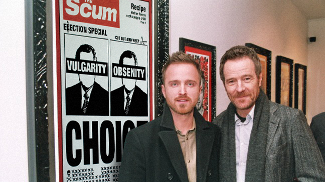 BB Breaking Bad cast admire a Lusky.