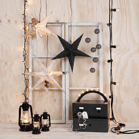 40 original decorations and decorative ideas Black and White stars and lights creative Christmas decoration1 40 original decorations and decorative ideas