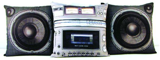 Boombox pillow set pillow Boombox pillow set