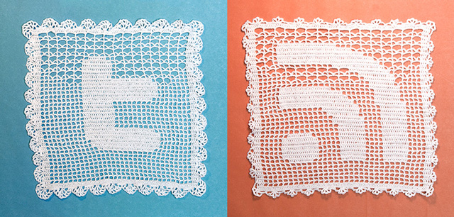 Twitter & RSS Logos as Lace Doilies Logos Twitter & RSS Logos as Lace Doilies