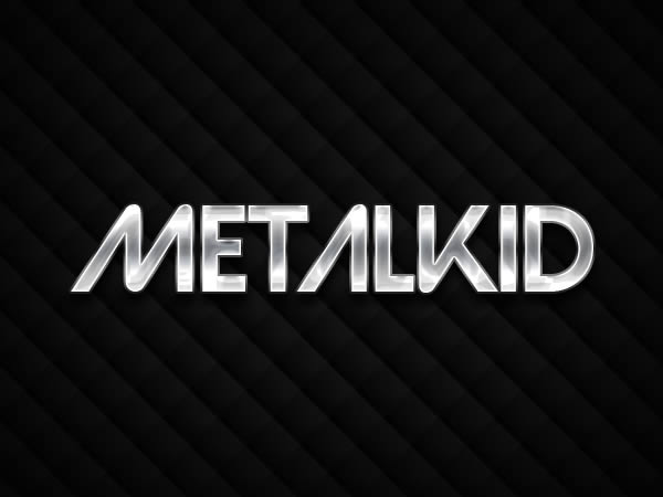 12 Fresh Photoshop Tutorials Metallic Text Effect 12 Fresh Photoshop Tutorials