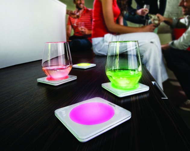 Lumiware Color Changing Coasters by Philips Philips Color Changing LED Drink Coasters 113 Lumiware Color Changing Coasters by Philips