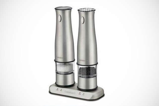 Stainless Steel Rechargeable Salt and Pepper Mills Rechargeable Salt and Pepper Mills 2 Stainless Steel Rechargeable Salt and Pepper Mills