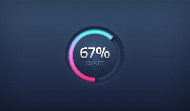 Friday Freebies – Free PSD Files For Designers #03 Round Progress Meter 650x382 Friday Freebies – Free PSD Files For Designers #03