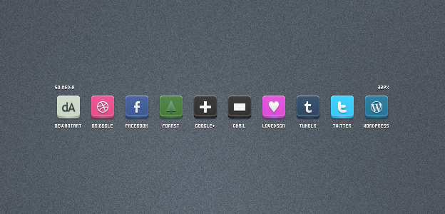 Social Media Icons 2 30+ Free Social Media Icon Sets