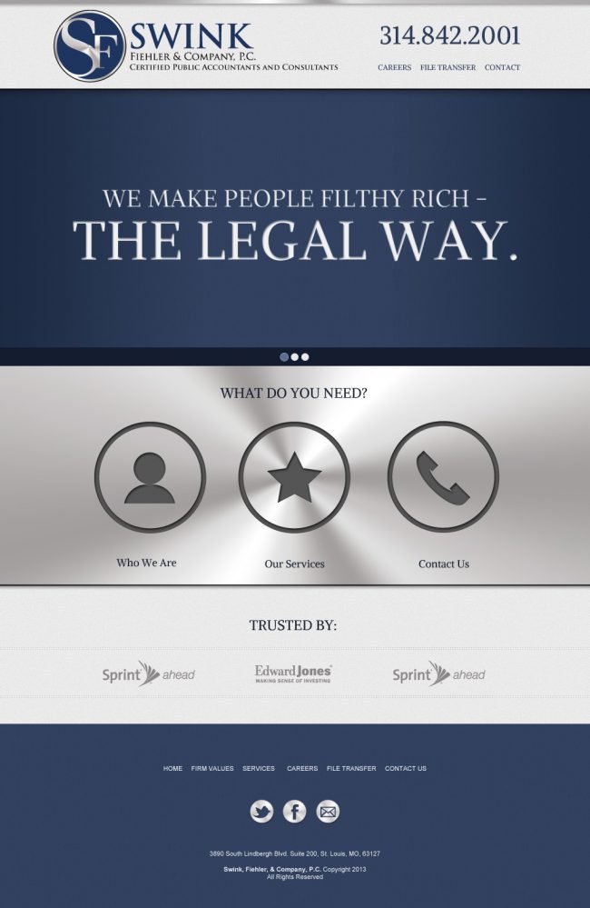 Swink MockHomeRev 121120121 650x999 Swink Fiehler web design