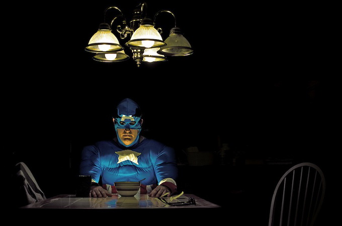 Aging Captain America by Paul Armstrong agingsuperhero1 Aging Captain America by Paul Armstrong