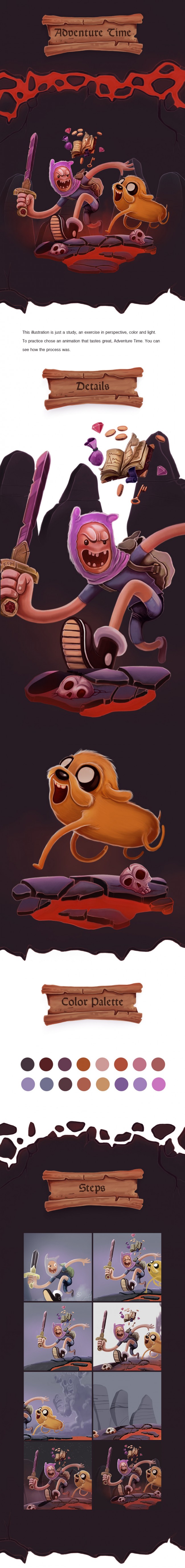 bg 08 650x5510 Adventure Time   by Antonio komiyama