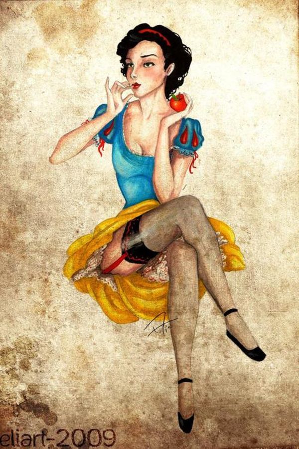 burlesque disney princesses by elia fernández 011 Burlesque Disney Princesses