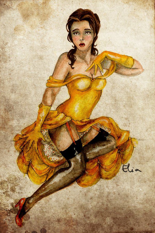 burlesque disney princesses by elia fernández 02 Burlesque Disney Princesses