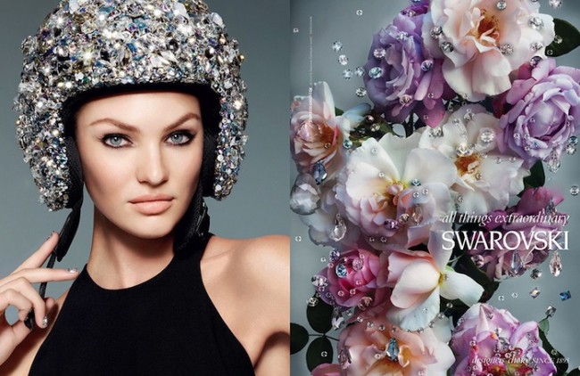 All Things Extraordinary candice swanepoel by nick knight swarovski spring summer 2013 campaign 01 650x422 All Things Extraordinary