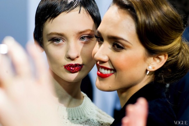 christian dior couture spring 2013 vogue behind the scenes by kevin tachmann 03 650x433 Paris Couture Week Spring 2013 