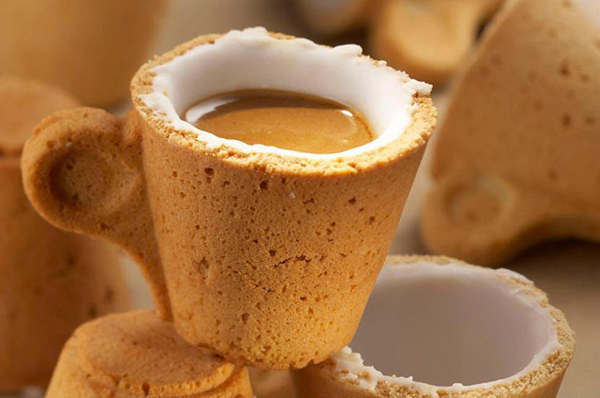 Edible Cookie Cup cookie cup enrique luis sardi lavazza Edible Cookie Cup