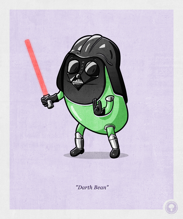 darth bean verdura Celebrity Veggies