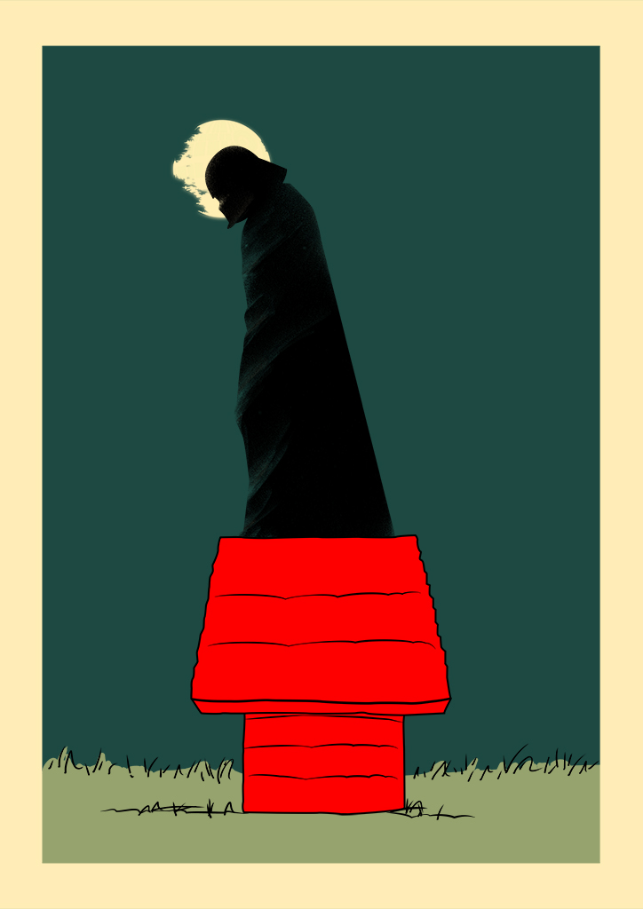 darth1 HAND FINISHED GLOW IN THE DARK PRINT by Rocco Malatesta