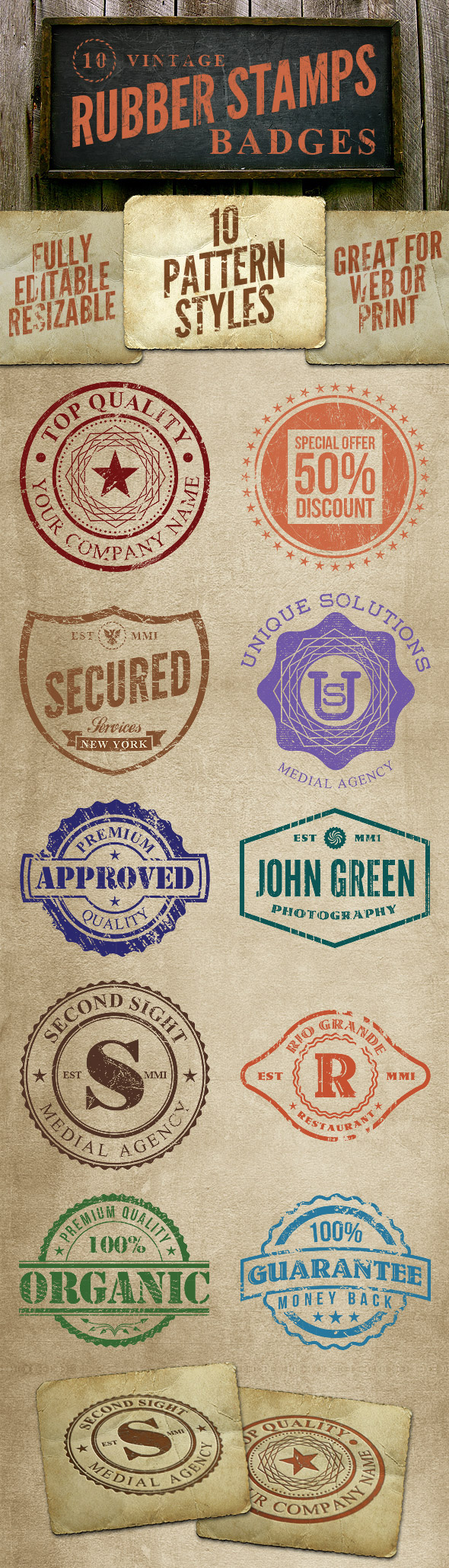 Retro or vintage badges and signs di042b Retro or vintage badges and signs