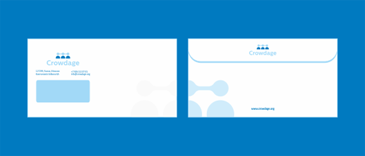 Crowdage™ Identity design for crowdsourcing biotechnology medical project, design by Utopia envelopes Crowdage™ Identity design for crowdsourcing biotechnology medical project, design by Utopia