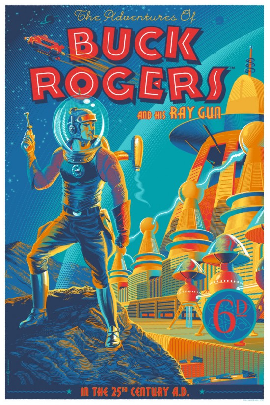 hero complex gallery weapon of choice Laurent Durieux Buck Rogers Hero Complex Gallerys Weapon of Choice debut show  