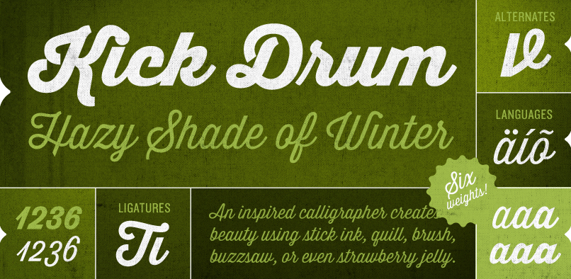 hft000 thirstyscript.pr2  THIRSTY SCRIPT FREE FONT