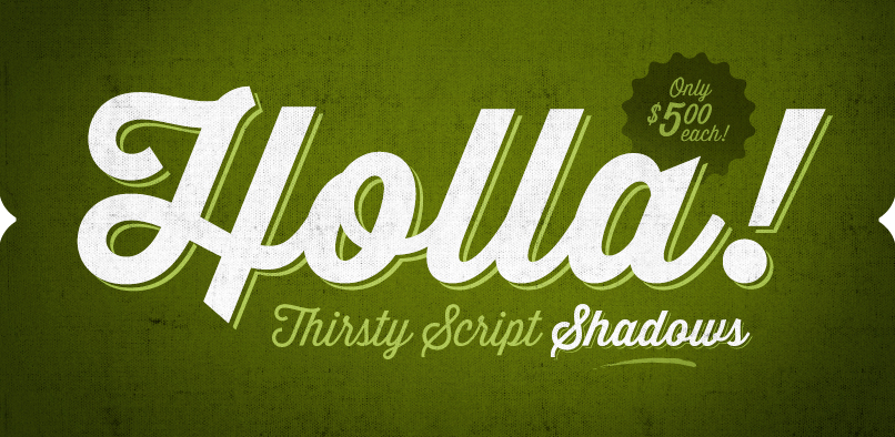 hft000 thirstyscript.pr8  THIRSTY SCRIPT FREE FONT